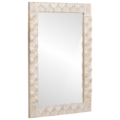 Bathroom Sets 3 pcs White Wash Finish Solid Mango Wood