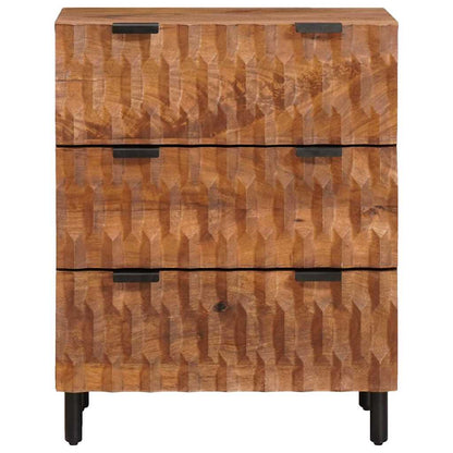 Sideboard 2 pcs Acacia Brown Finish 60 x 33 x 75 cm