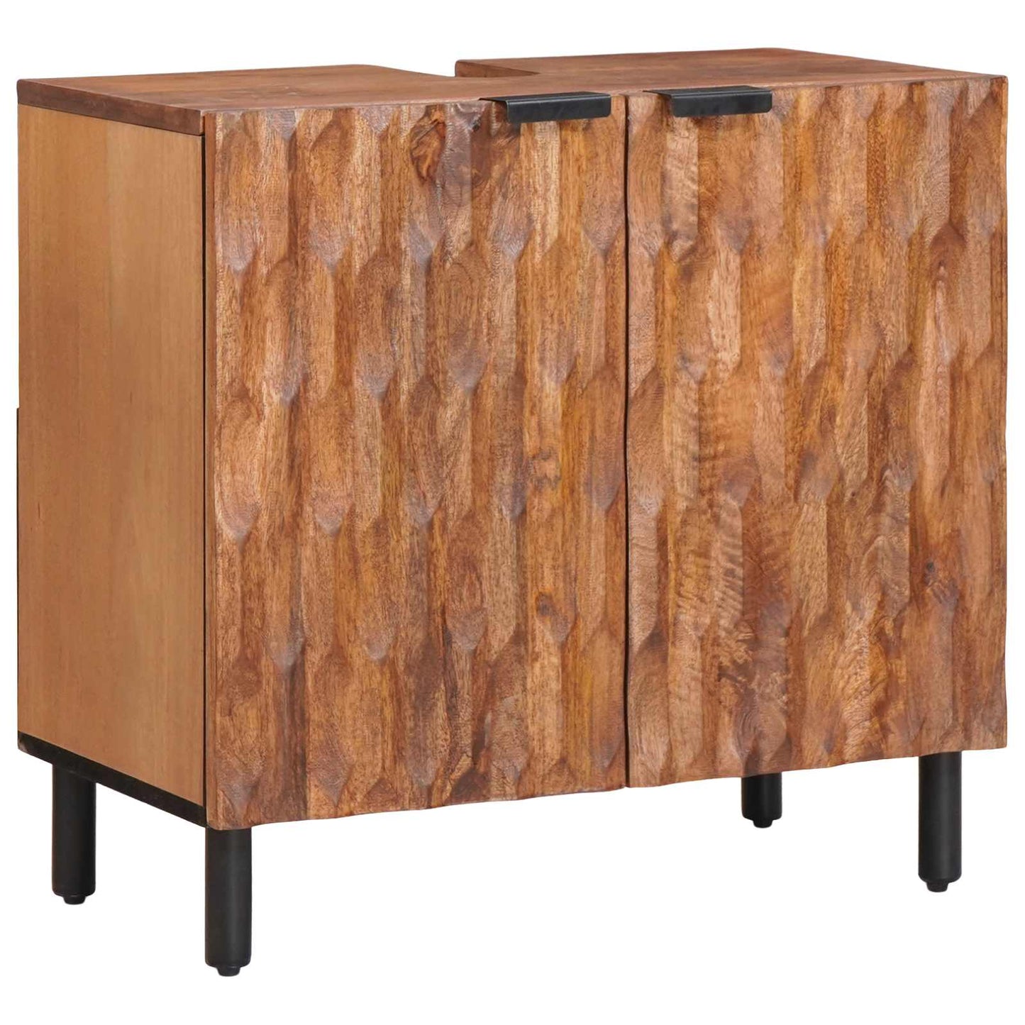 Bathroom Sets 2 pcs Acacia Brown Winish Solid Mango Wood