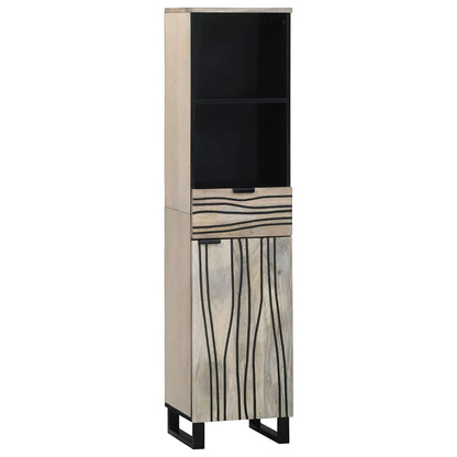 Bathroom Furniture Set 4 pcs Walnut Brown Engineered Wood