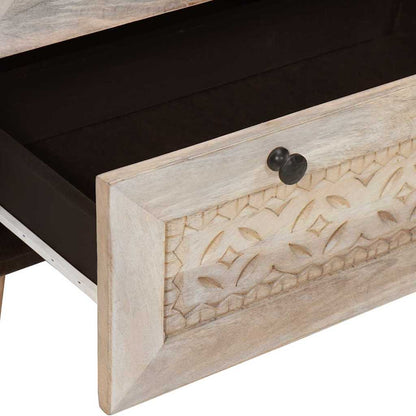 Sideboard 3 pcs 180 x 33.5 x 75 cm Solid mango wood White
