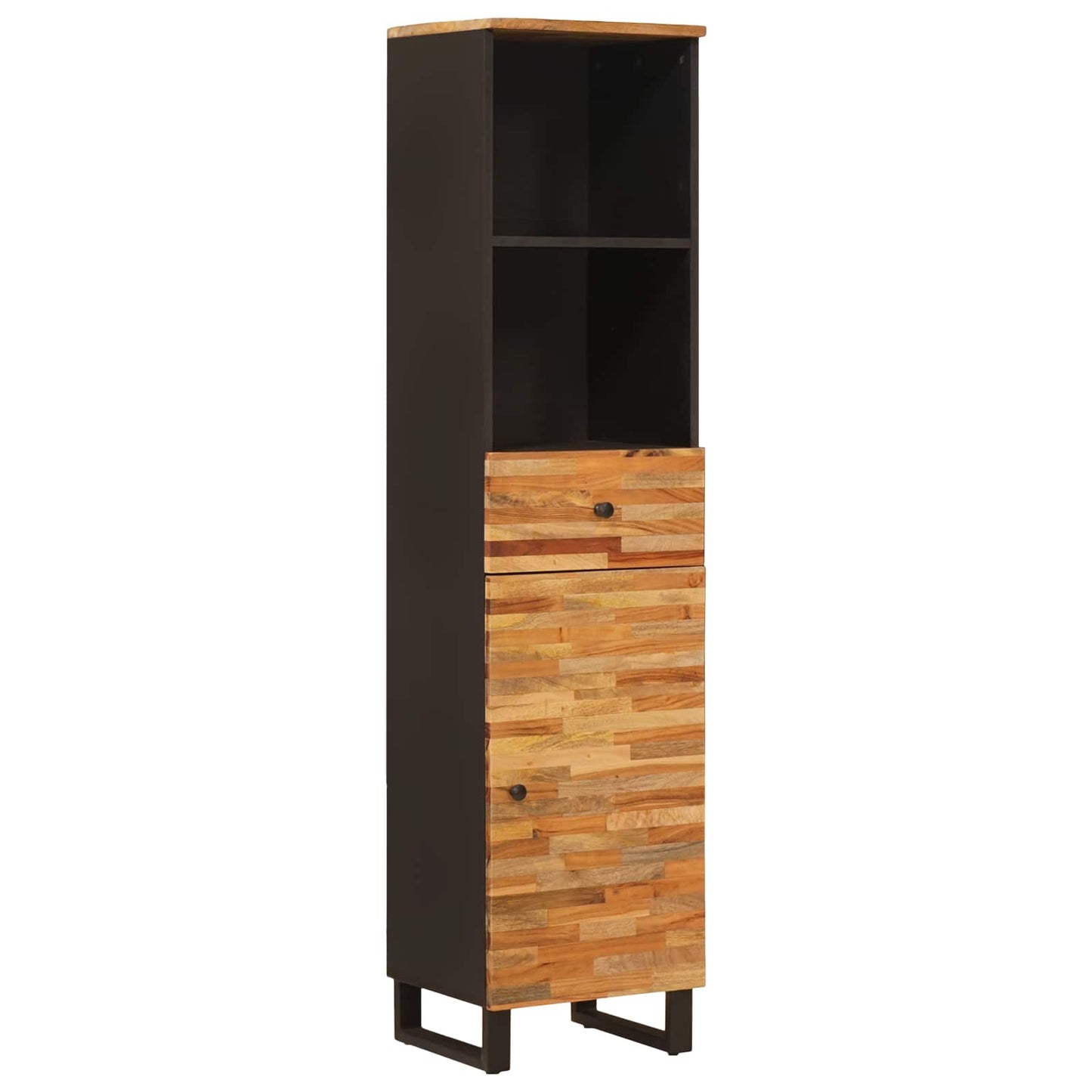 Bathroom Sets with Drawer with Shelf Natural Solid Mango Wood