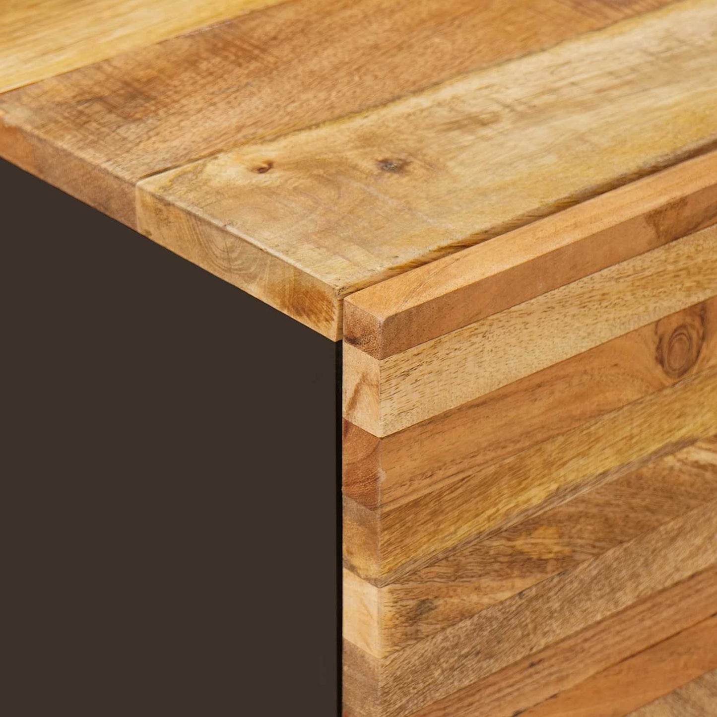 Bathroom Sets with Drawer with Shelf Natural Solid Mango Wood