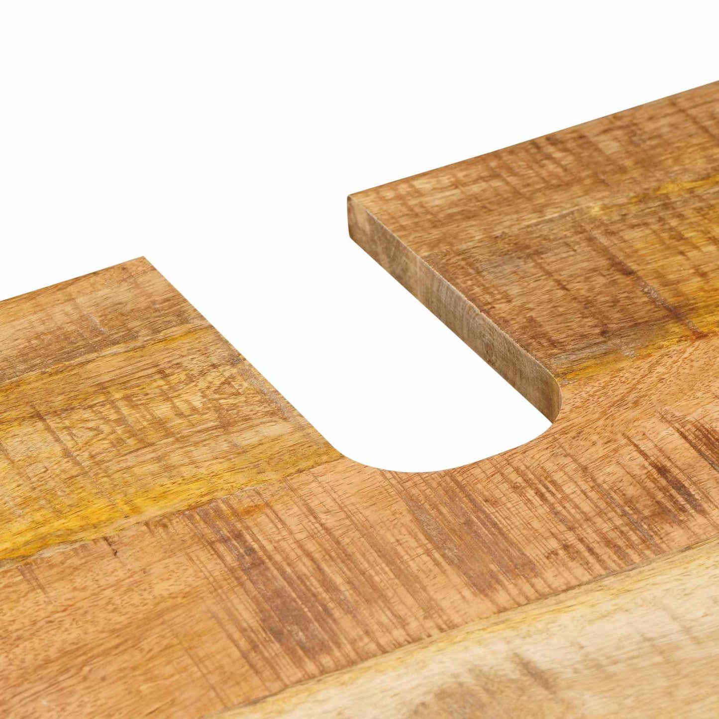 Bathroom Sets with Drawer 5 pcs Natural Solid Mango Wood