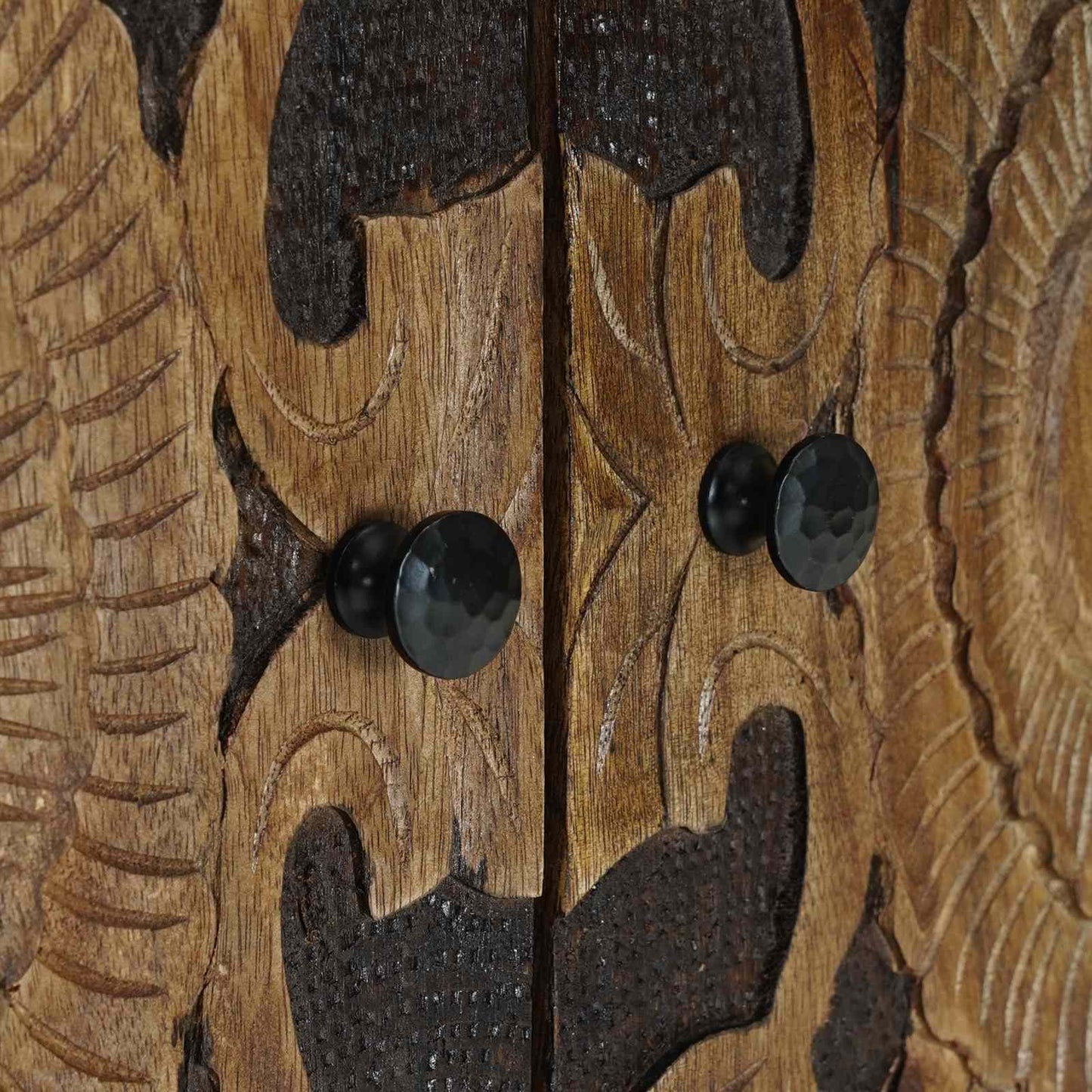 Bathroom Furniture Set with Door 2 pcs Brown Solid Mango Wood