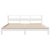 Bed Frame without Mattress White 200x200 cm Solid Wood Pine