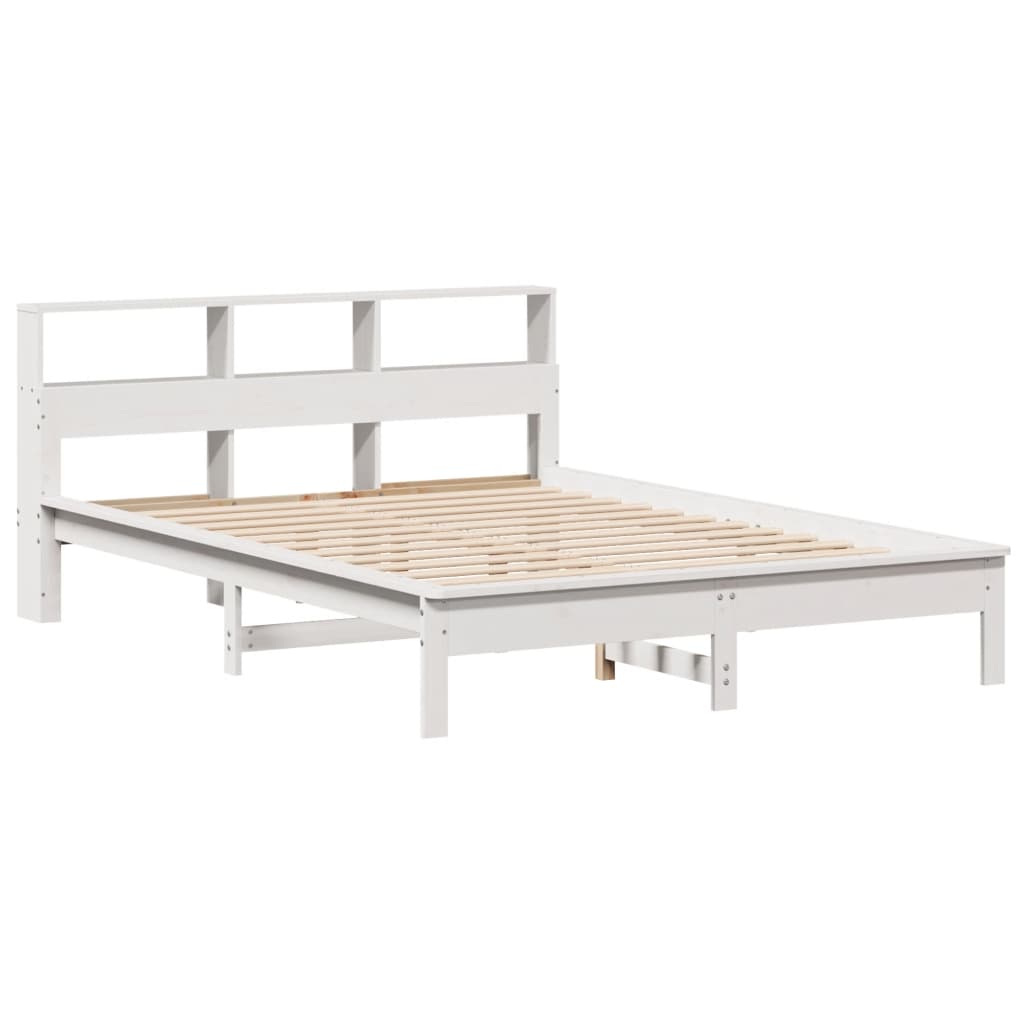 Bed Frame | White | Solid pine wood, Plywood | Double | Bed Frame