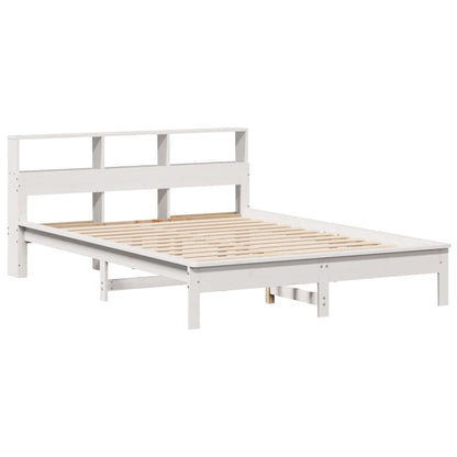 Bed Frame without Mattress White 140x200 cm Solid Wood Pine
