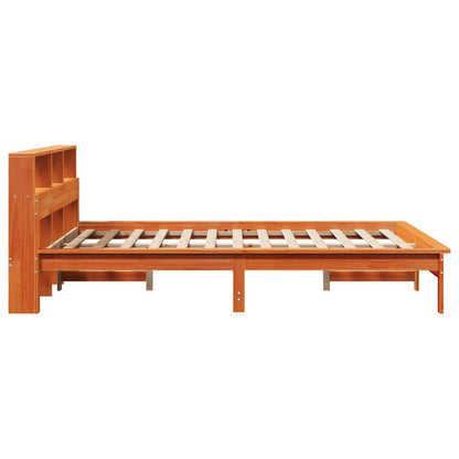 Bed Frame | Wax brown | Solid pinewood | Double | Bed Frame | Rectangular