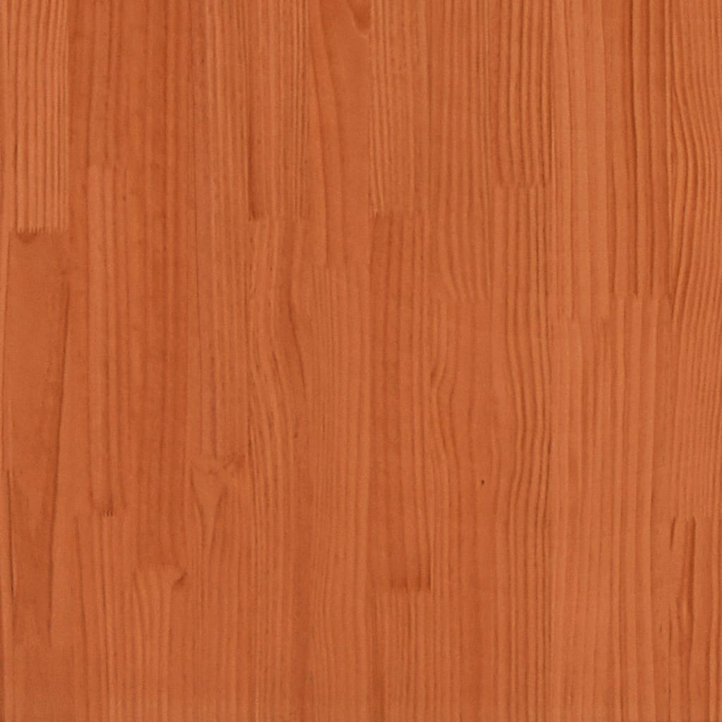 Bed Frame | Wax brown | Solid pinewood | Double | Bed Frame | Rectangular