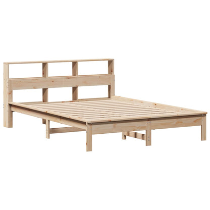 Bed Frame without Mattress 140x190 cm Solid Wood Pine