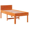 Bed Frame without Mattress Wax Brown 75x190 cm Small Single Solid Wood Pine