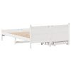 Bed Frame without Mattress White 140x200 cm Solid Wood Pine
