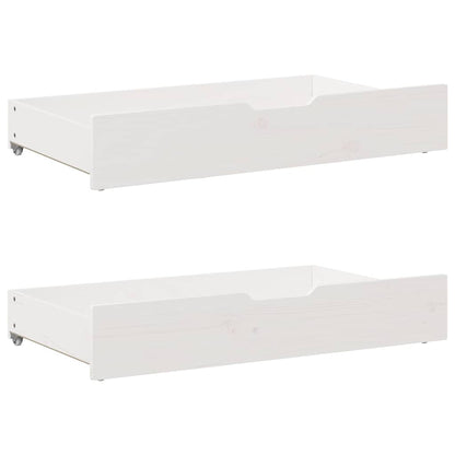 Bookcase Bed without Mattress White 75x190 cm Small Single Solid Wood Pine