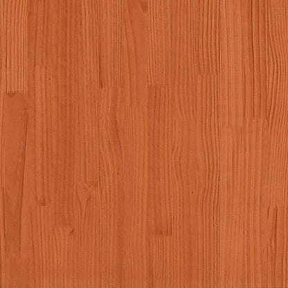 Bed Frame without Mattress Wax Brown 90x190 cm Single Solid Wood Pine
