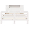 Bed Frame without Mattress White 140x200 cm Solid Wood Pine