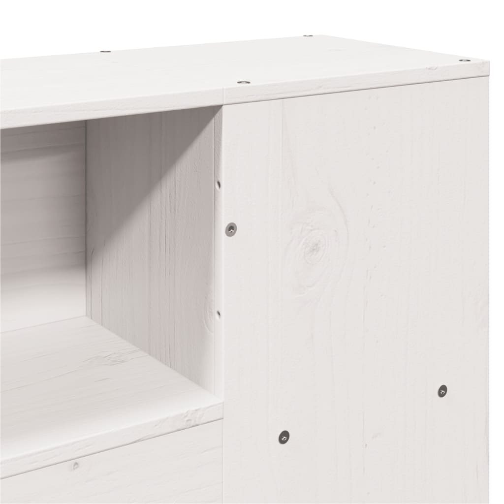 Bed Frame without Mattress White 140x200 cm Solid Wood Pine