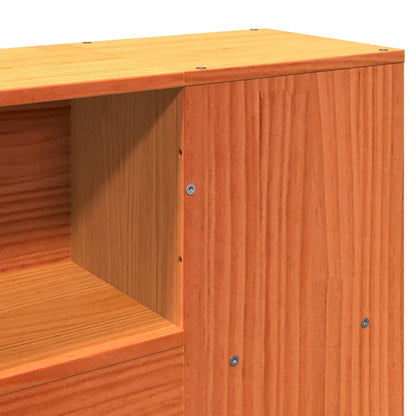 Bed Frame without Mattress Wax Brown 140x200 cm Solid Wood Pine