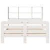 Bed Frame without Mattress White 140x200 cm Solid Wood Pine