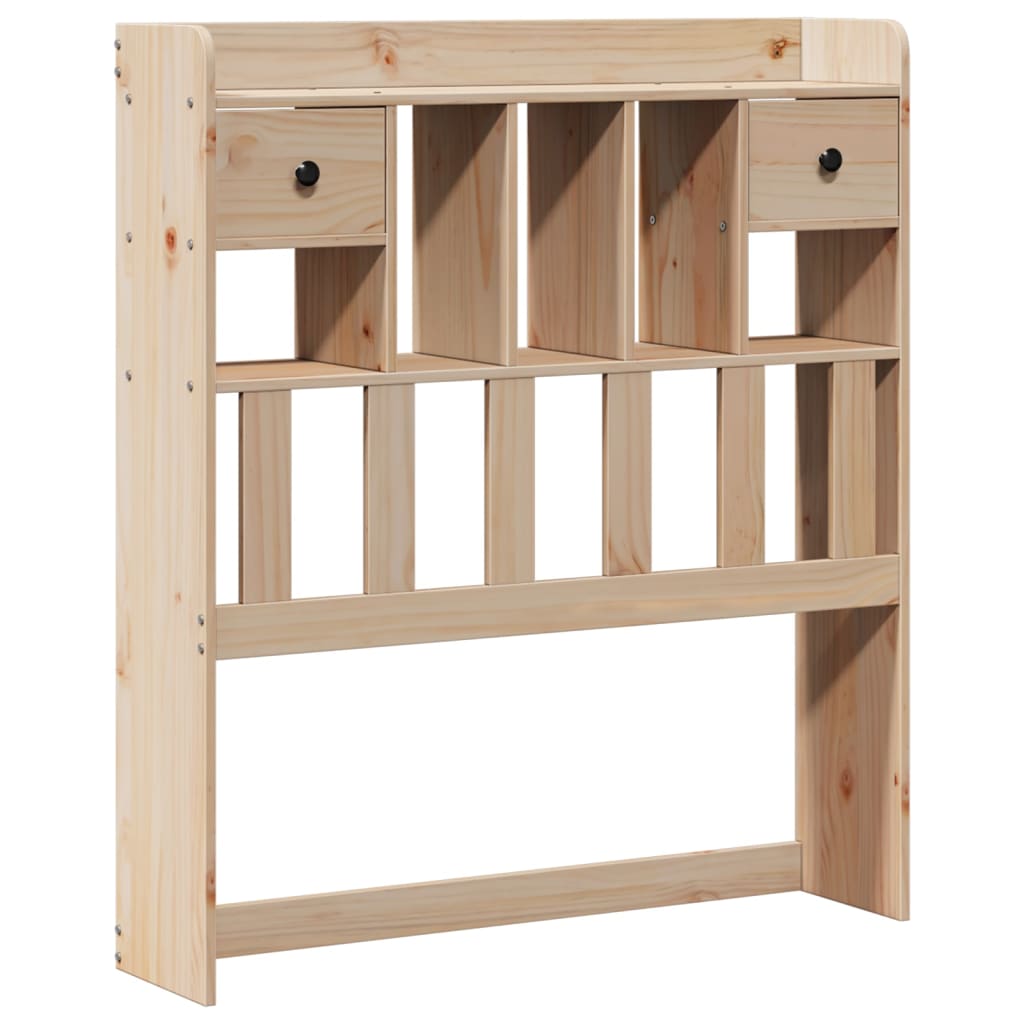 Bookcase Bed | Natural | Solid Pine Wood | Double | Bookcase Bed
