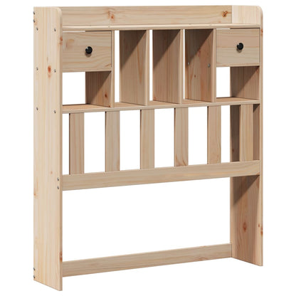 Bookcase Bed | Natural | Solid Pine Wood | Double | Bookcase Bed
