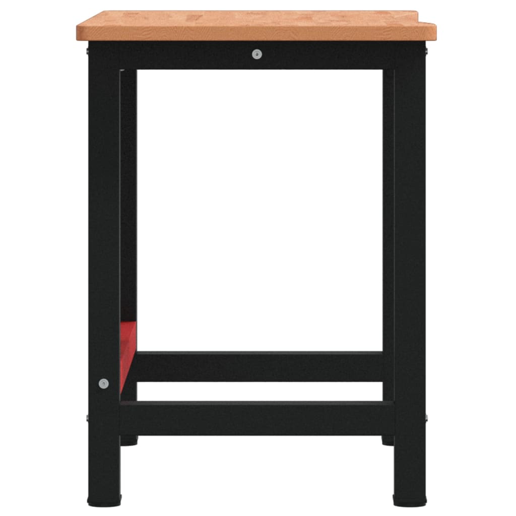 Workbench 100x(55-60)x81.5 cm Solid Wood Beech