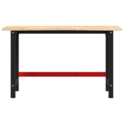 Workbench 140x60x81.5 cm Solid Wood Oak