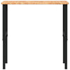 Workbench Light Brown 100x60x(71.5-98) cm Solid Wood Oak Rectangular