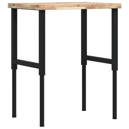 Workbench 80x60x(73-99.5) cm Solid Wood Acacia Rectangular