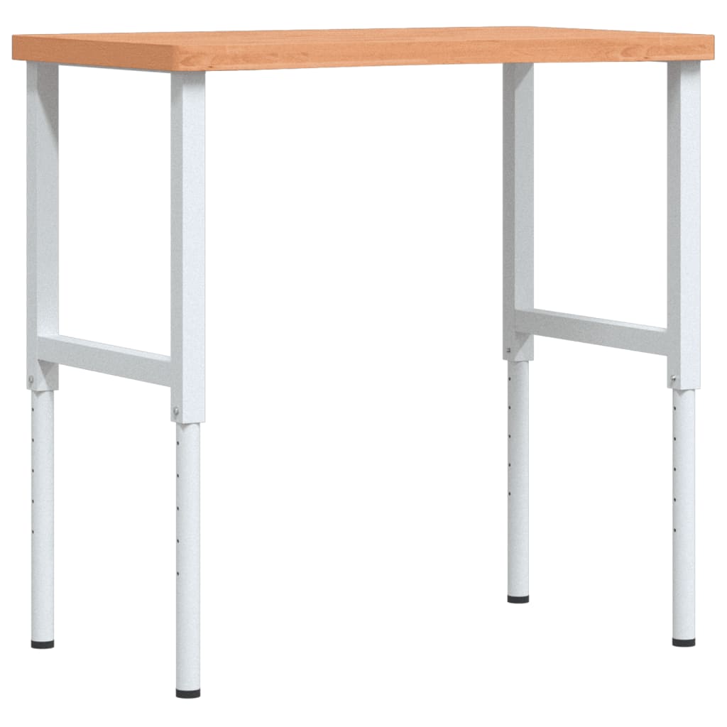 Workbench 100x(55-60)x(73-99.5) cm Solid Wood Beech