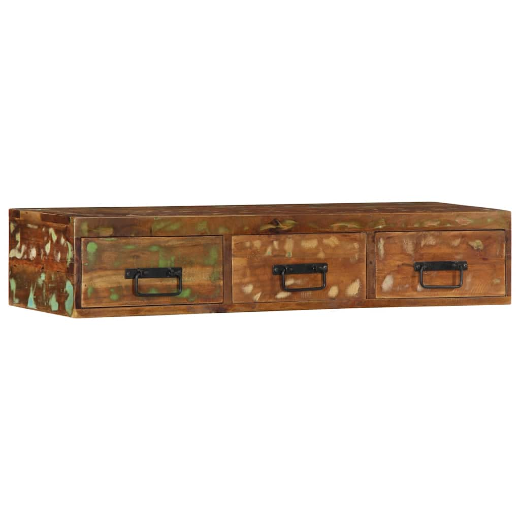 Wall-mounted TV Cabinet 100x30x19 cm Solid Wood Reclaimed