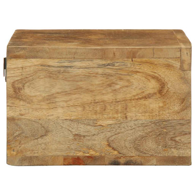 Wall-mounted TV Cabinet 60x30x19 cm Solid Rough Wood Mango