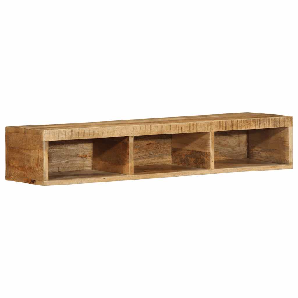 Wall-mounted TV Cabinet 100x30x19 cm Solid Rough Wood Mango