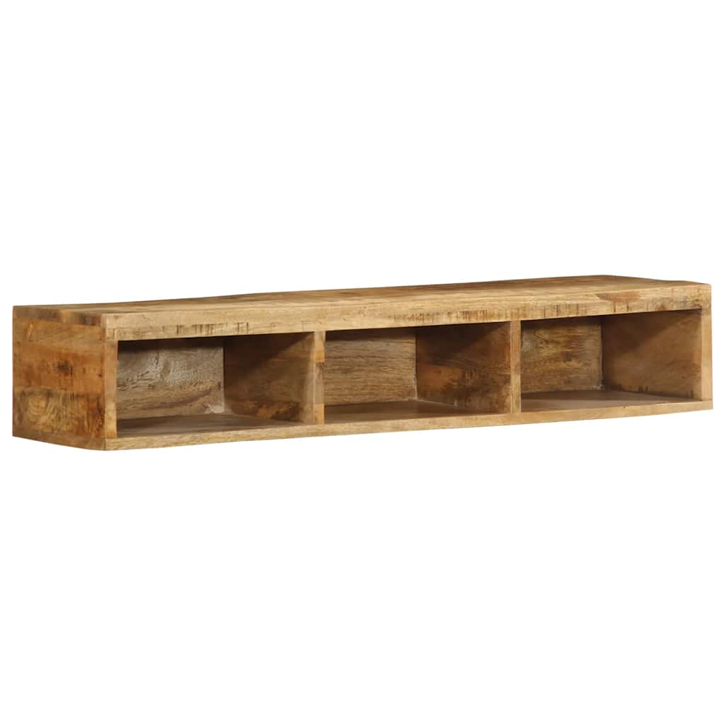 Wall-mounted TV Cabinet 100x30x19 cm Solid Rough Wood Mango