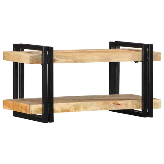 Wall Shelf 70x33x35 cm Solid Rough Wood Mango