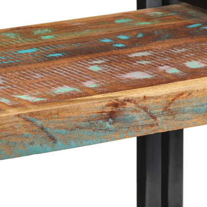 Wall Shelf Multicolour Solid Wood Reclaimed