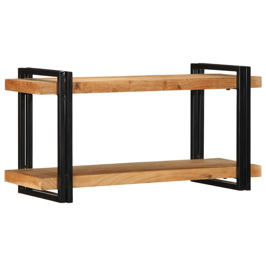 Wall Shelf 90x33x45 cm Solid Wood Acacia