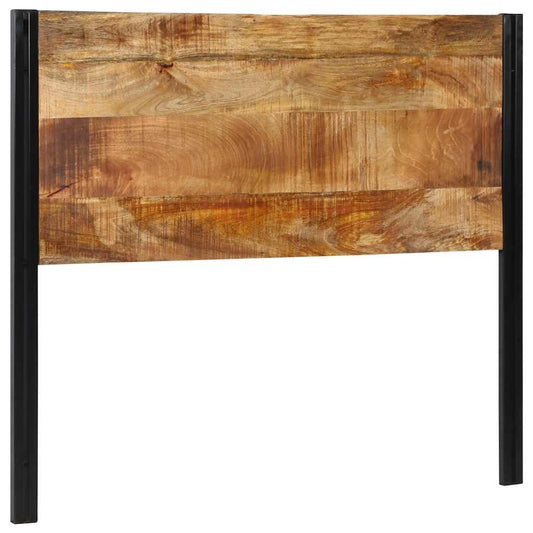 Headboard 120 cm Solid Wood Mango and Iron