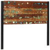 Headboard 120 cm Solid Wood Reclaimed and Iron