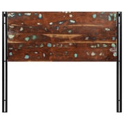 Headboard 120 cm Solid Wood Reclaimed and Iron