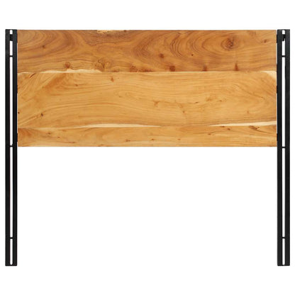 Headboard 120 cm Solid Wood Acacia and Iron