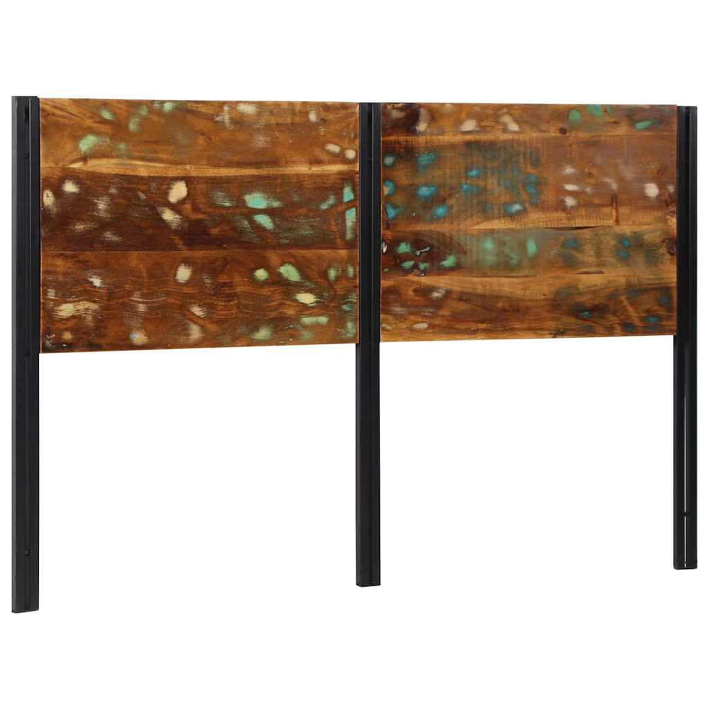Headboard 160 cm Solid Wood Reclaimed and Iron