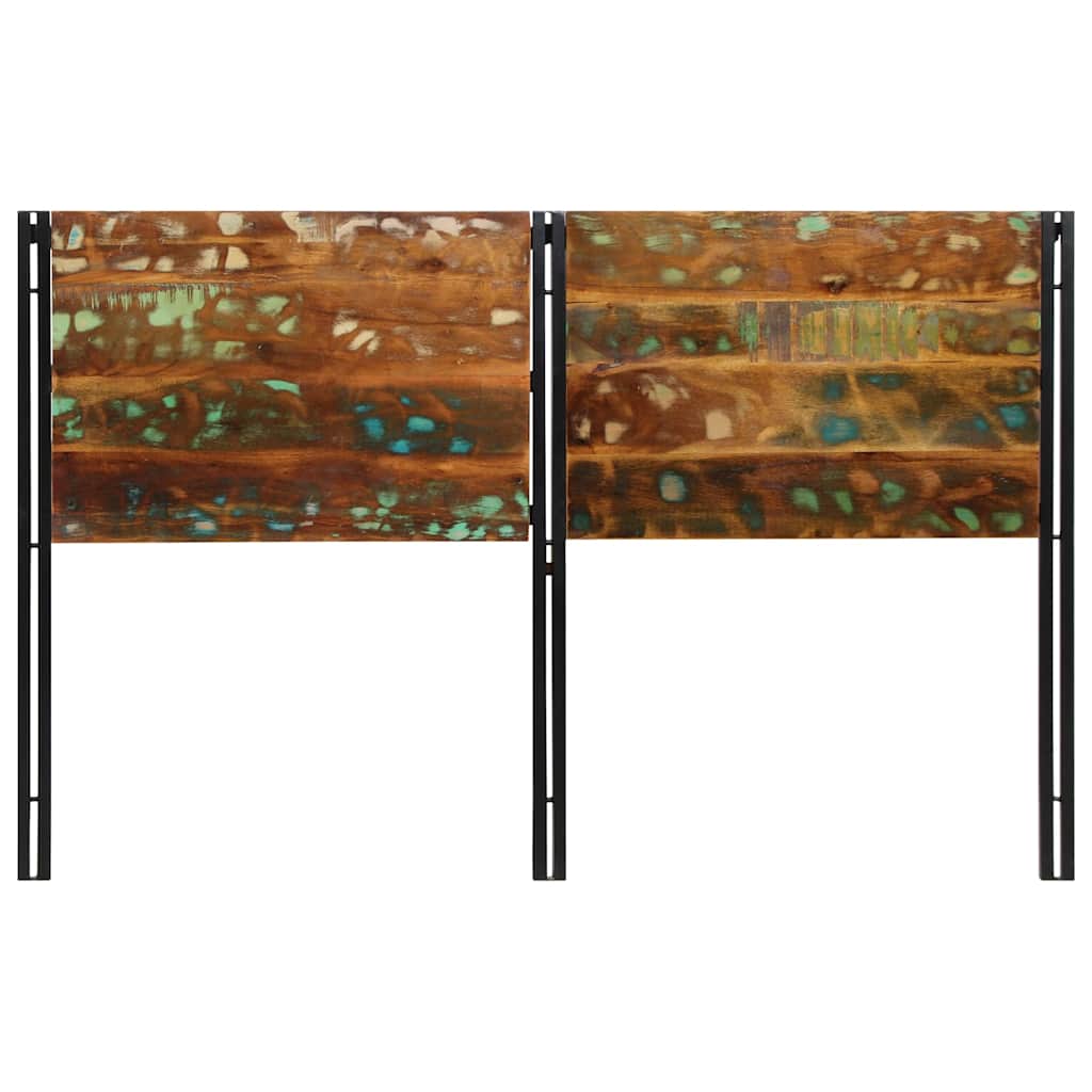 Headboard 160 cm Solid Wood Reclaimed and Iron