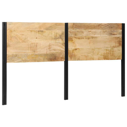 Headboard 180 cm Solid Wood Mango and Iron