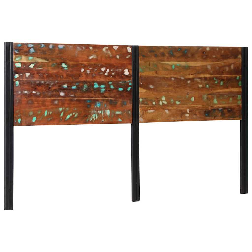 Headboard 180 cm Solid Wood Reclaimed and Iron