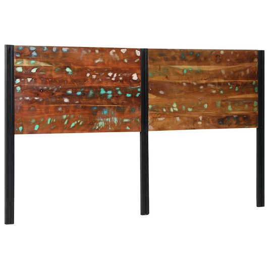 Headboard 180 cm Solid Wood Reclaimed and Iron