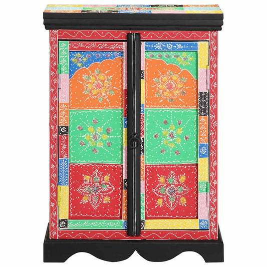 Console Table with Shelf with Door Multicolour 50 x 30 x 70 cm