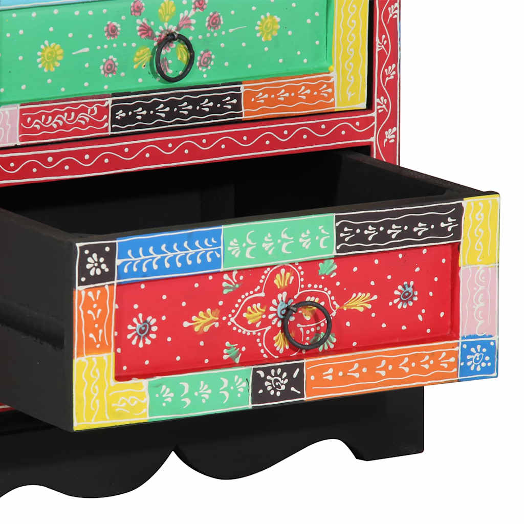 Drawer Cabinet Multicolour 40 x 40 x 60 cm Solid Mango Wood