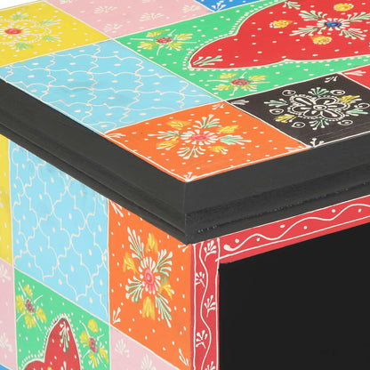 TV Cabinet Multicolour 80 x 35 x 50 cm Solid Mango Wood