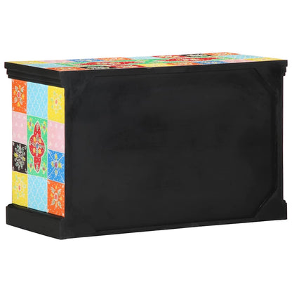 TV Cabinet Multicolour 80 x 35 x 50 cm Solid Mango Wood